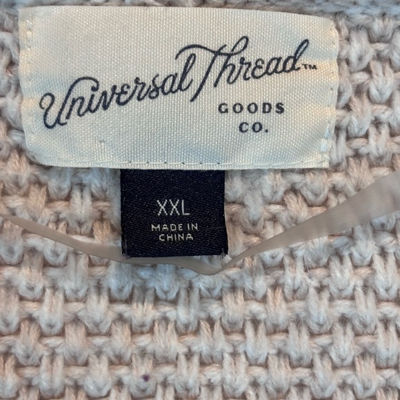 Universal Thread Beige Open Front Knit Cardigan Sweater XXL - Picture 2 of 11